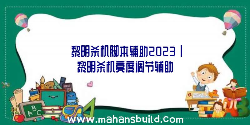 「黎明杀机脚本辅助2023」|黎明杀机亮度调节辅助